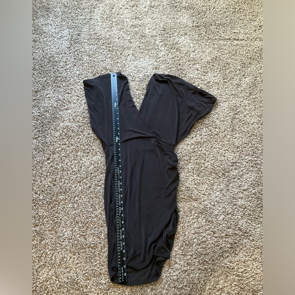 ASTR The Label Haley Dorman Sleeve Dress Black Gray Sz Small Open Back Revolve - Picture 14 of 15